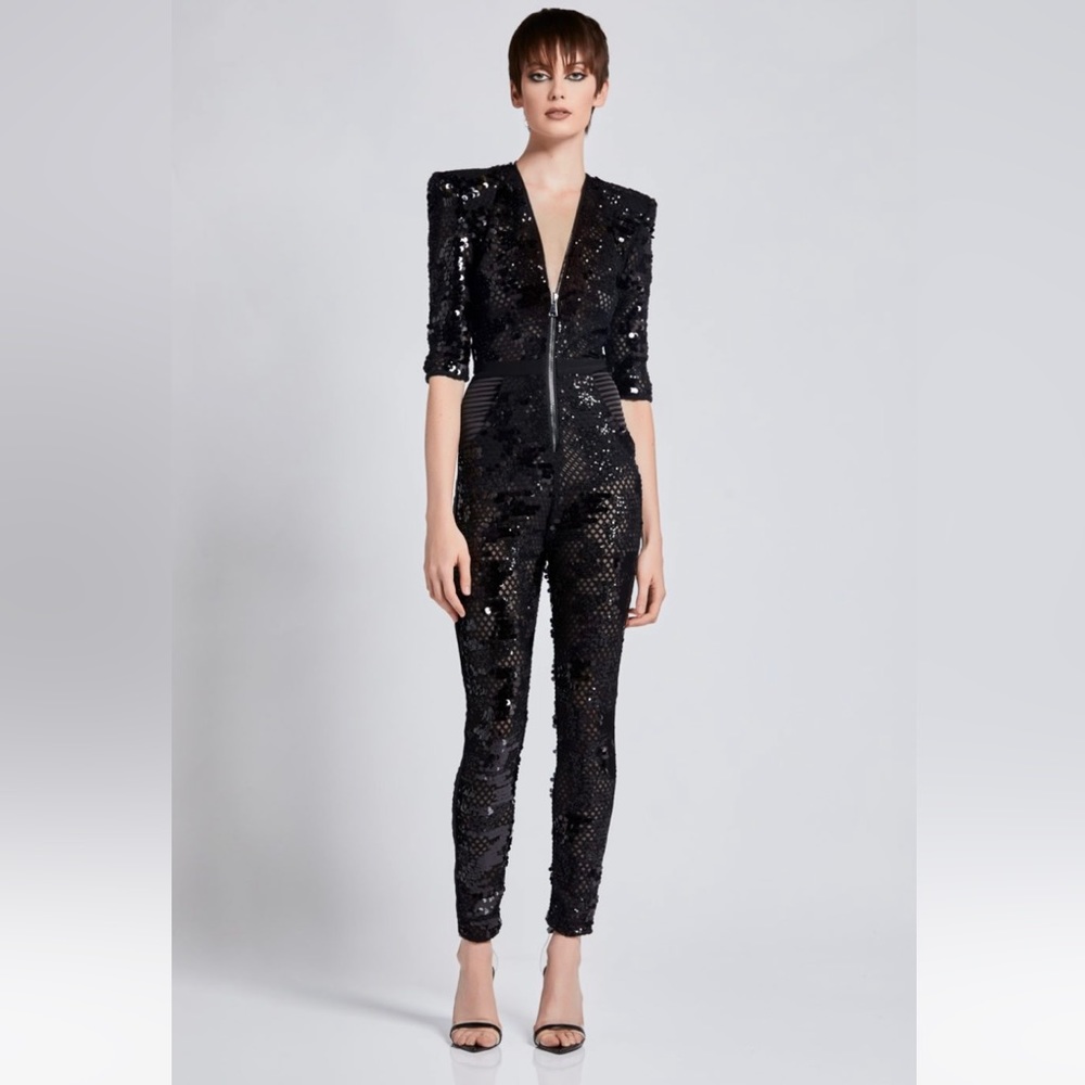 2X “HOST PICK” Zhivago Sequined Mesh Jumpsuit